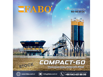 Nový Betonárna FABO COMPACT-60 CONCRETE PLANT | CONVEYOR TYPE: obrázek 1
