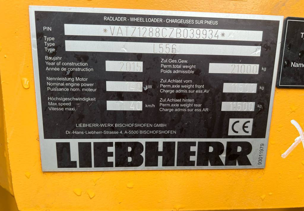 Kolový nakladač Liebherr L 556: obrázek 9