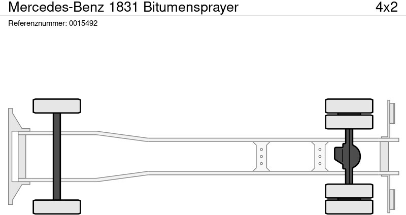 Rozstřikovač živic Mercedes-Benz 1831 Bitumensprayer: obrázek 4