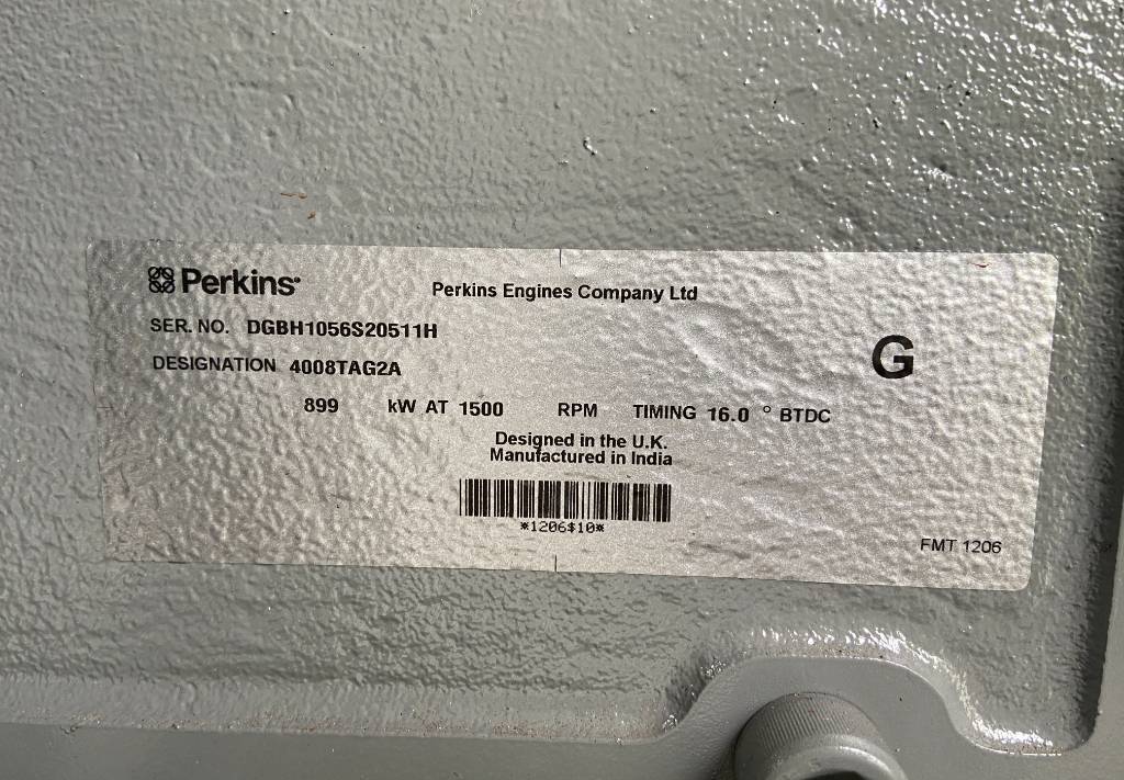 Elektrický generátor Perkins 4008TAG2A - 1100 kVA Generator - DPX-19820: obrázek 6