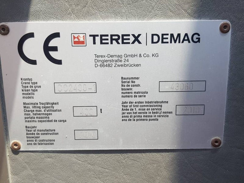 Pásový jeřáb Terex Demag CC2400-1: obrázek 10