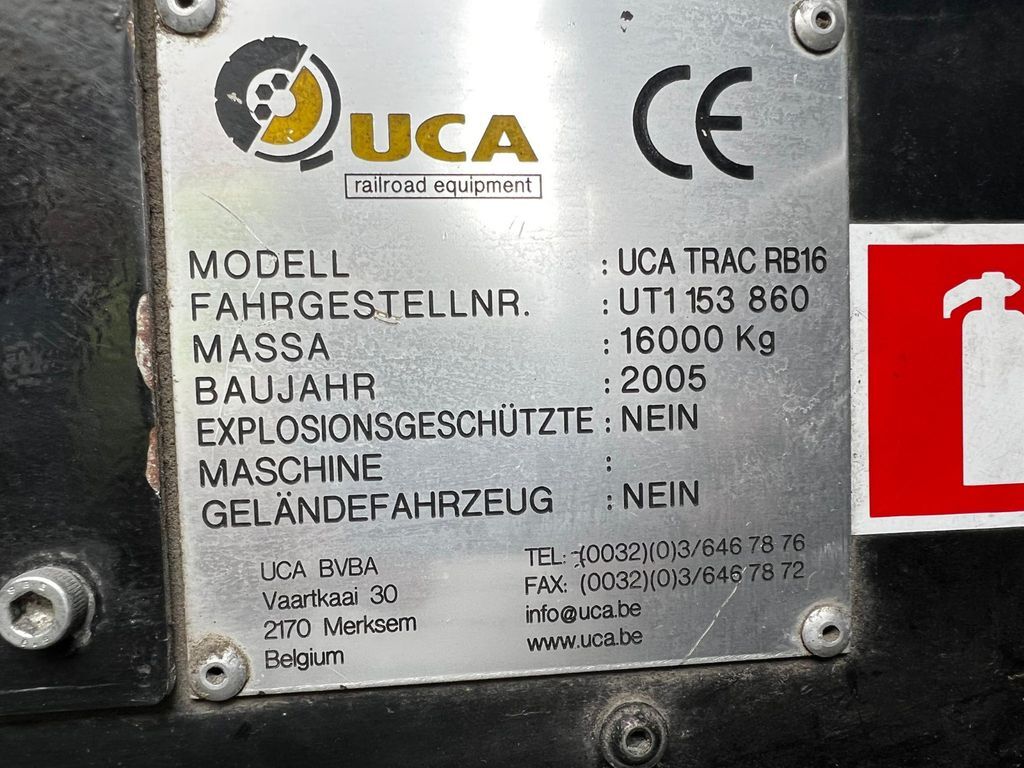 Stavební technika UCA Trac RB16,JCB Zweiwegfahrzeug, rail+road: obrázek 8