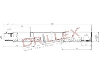 Horizontálni vrty Vermeer D7x11, D9x13, D10x15 S3 Drill pipes, Żerdzie: obrázek 1