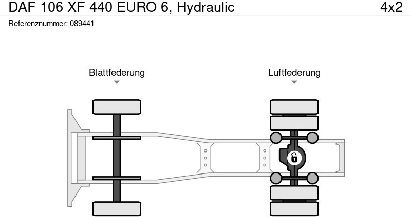 Tahač DAF 106 XF 440 EURO 6, Hydraulic: obrázek 13