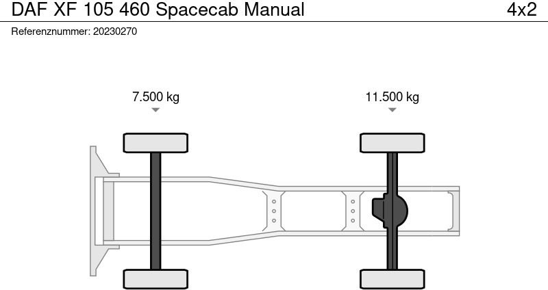 Tahač DAF XF 105 460 Spacecab Manual: obrázek 10