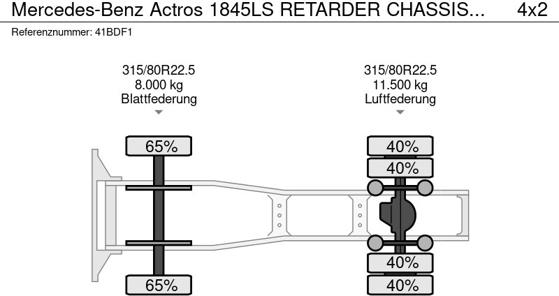 Tahač Mercedes-Benz Actros 1845LS RETARDER CHASSISNR: L801632 HOLLAND TRUCK EURO6 NEUE TUV!!: obrázek 15