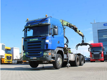 Tahač  Scania R420, 6x4, EURO 3, HYDRAULIC ARM LOGLIFT F135ZT94A, LIGHTS