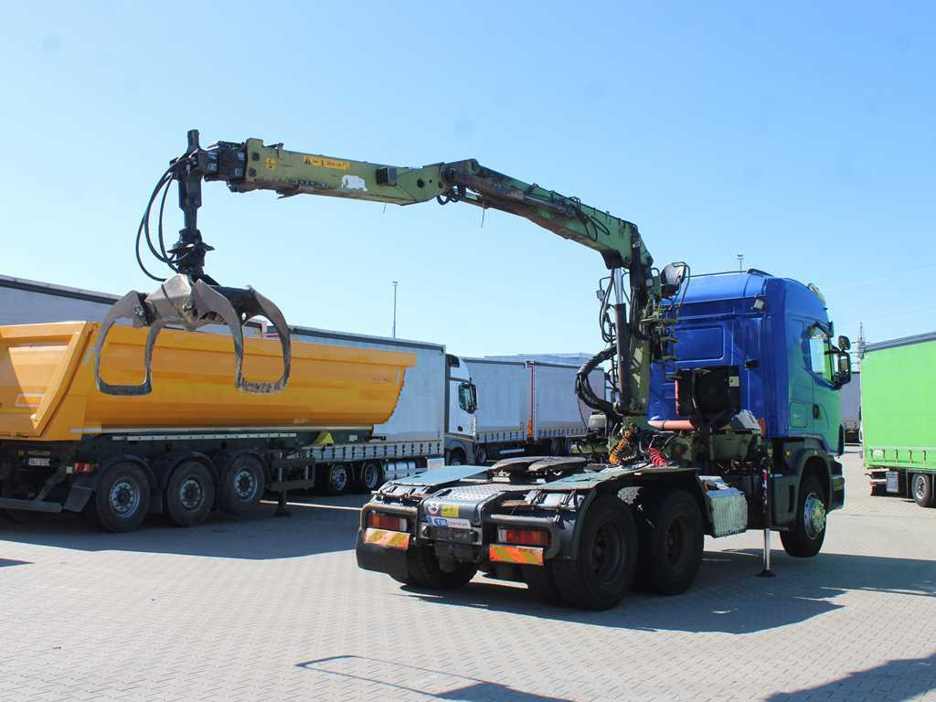 Tahač Scania R420, 6x4, EURO 3, HYDRAULIC ARM LOGLIFT F135ZT94A, LIGHTS