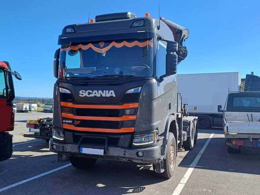 Tahač Scania R500, 6x6, RETARDER, OPTICRUISE, PALFINGER EPSILON S260Z96