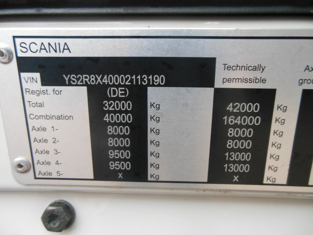 Tahač Scania R580, V8, 8X4, 164.000 KG, TOP STAND!!!: obrázek 27
