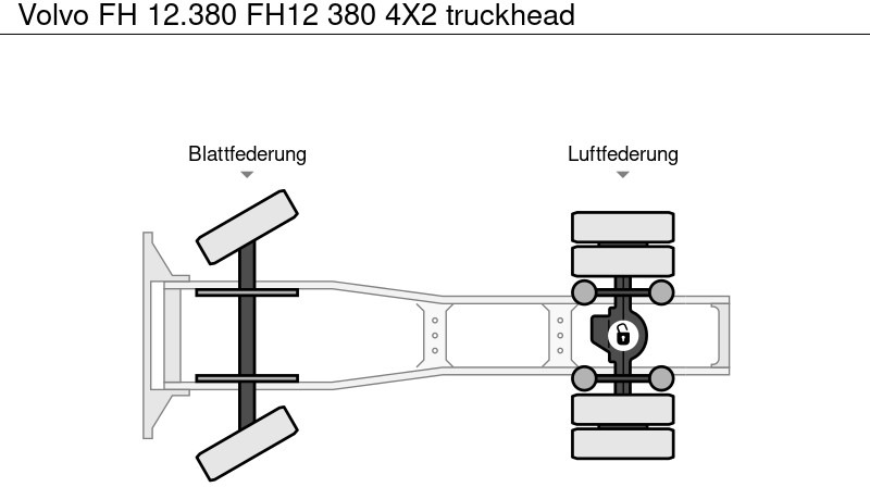 Tahač Volvo FH 12.380 FH12 380 4X2 truckhead: obrázek 7