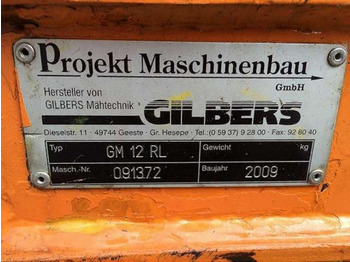 Příkopová sekačka Gilbers GM 12 RL: obrázek 2