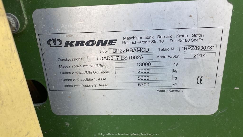 Krone 1290 HDP XC leasing Krone 1290 HDP XC: obrázek 10