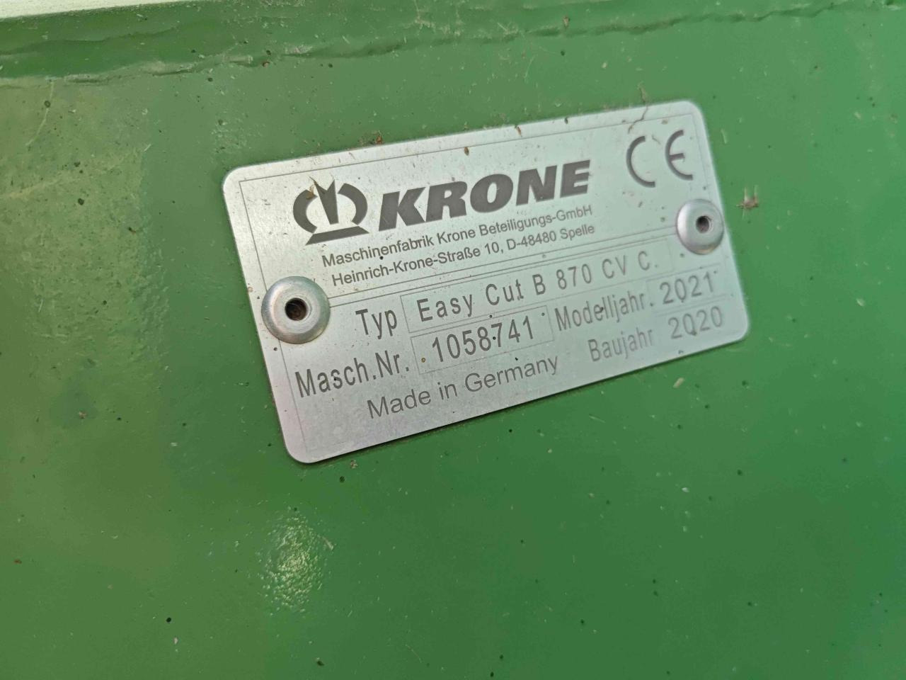 Žací stroj Krone EC B 870 CV Collect: obrázek 10