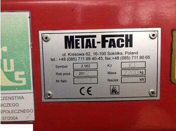 Lis na válcové balíky Prasa Sipma Metal Fach 2012 rok Z562: obrázek 1