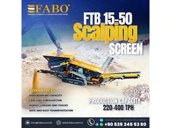 Nový Mobilní drtič FABO FTB-1550 MOBILE SCALPING SCREEN: obrázek 1