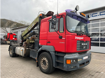 Lesovůz, Auto s hydraulickou rukou MAN FE460 19.464 6x4 Langholz mit Kran F185S: obrázek 1