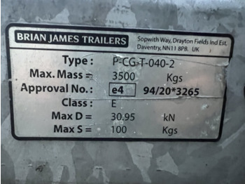 Podvalníkový přívěs pro dopravu těžké techniky Brian James CarGO Connect Brian James CarGO Connect, Plane, Winde: obrázek 3