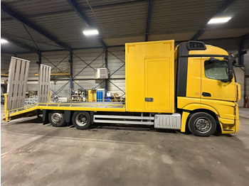 Odtahovka Mercedes-Benz ACTROS 2745 6x2 OPRIJWAGEN / AUTOTRANSPORTER / MACHINE TRANSPORTER - WINCH - 6m10 - EURO 5 - LIFT AXLE - HYDR RAMPS - NL TRUCK: obrázek 5