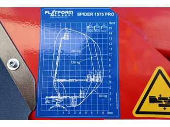 Kloubová plošina, Pásová plošina PLATFORM BAS Spider 15.75 PRO CE Declaration, Vali: obrázek 3