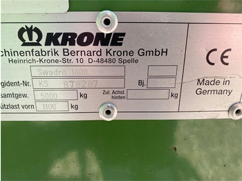 Obraceč/ Shrnovač Krone Swadro 1400: obrázek 4