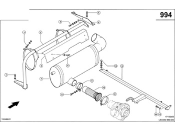 Výfukové potrubí CLAAS