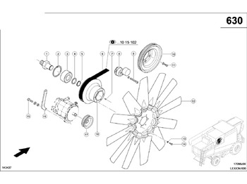 Napínák řemene CLAAS