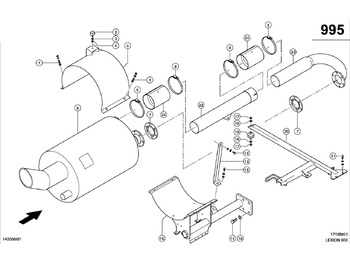 Výfukové potrubí CLAAS