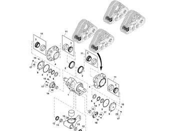 Díly pásových podvozků JOHN DEERE