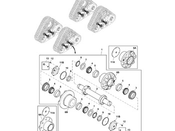 Díly pásových podvozků JOHN DEERE