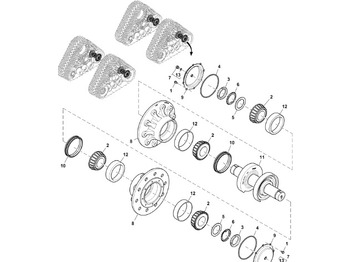 Díly pásových podvozků JOHN DEERE