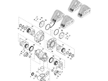Díly pásových podvozků JOHN DEERE