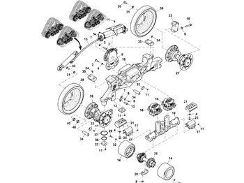 Díly pásových podvozků JOHN DEERE