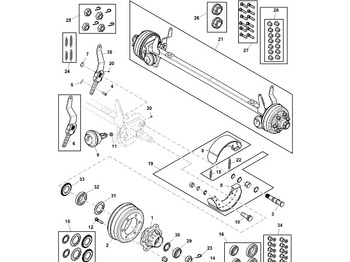 Brzdové díly JOHN DEERE
