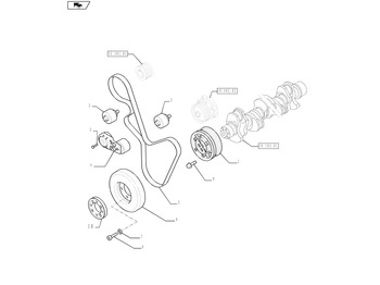Napínák řemene NEW HOLLAND