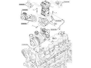 Motor a díly NEW HOLLAND