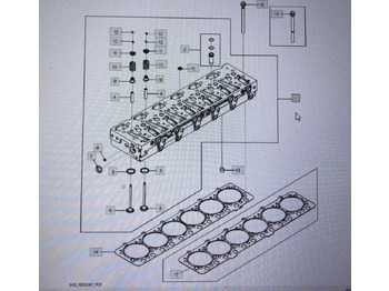 Hlava válců JOHN DEERE