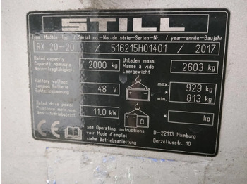 Elektrický vysokozdvižný vozík STILL RX20-20: obrázek 2