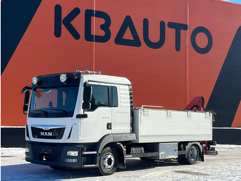 Nákladní automobil valníkový/ Plošinový, Auto s hydraulickou rukou MAN TGL 8.220 4x2 HMF 340 K2 / PLATFORM L=4147 mm: obrázek 2