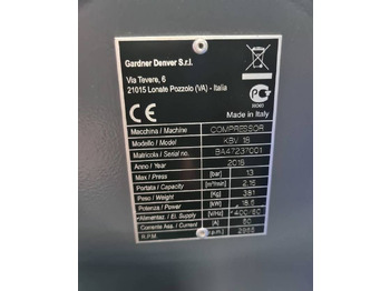 Mobilní kompresor Kompresor śrubowy GARDNER DENVER KBV 18 18,5 kw, 2018r, Falownik: obrázek 4