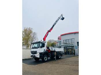 Sklápěč, Auto s hydraulickou rukou Mercedes-Benz Arocs 1835  4x4 Meiller Fassi F135 Kran Kipper: obrázek 4