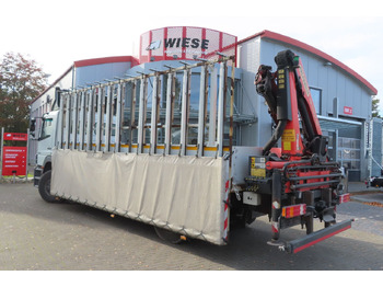 Auto s hydraulickou rukou Mercedes-Benz Axor  1833 L - Glastransporter Kran Palfinger: obrázek 3