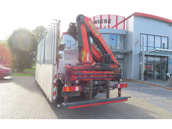 Nákladní automobil valníkový/ Plošinový, Auto s hydraulickou rukou Mercedes-Benz Axor  1833 L - Glastransporter Kran Palfinger: obrázek 5