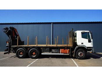 Auto s hydraulickou rukou Iveco EUROTRAKKER CURSOR 350 6X4 FLATBED WITH PALFINGER PK 20002 CRANE: obrázek 4
