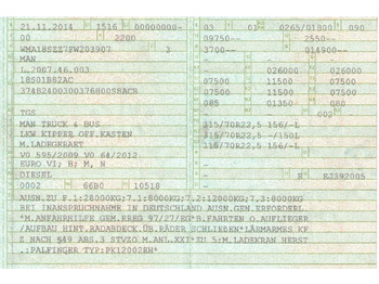 Sklápěč MAN 26.360 TGS Pafinger PK12002 Glaskipper 2 Trennw.: obrázek 2