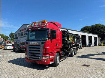 Hákový nosič kontejnerů Scania R580 Abrollkipper V8 Mit Küpper Weisser Enteisungsgerät 45m: obrázek 2