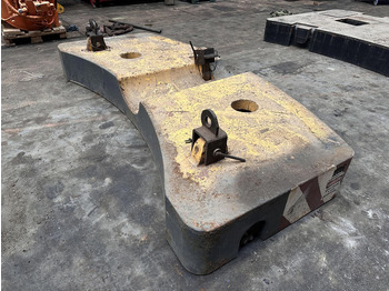 Protizávaží pro Stavební technika Krupp KMK 4080 - 5110 - 5120 Counterweight 5,8 ton: obrázek 3