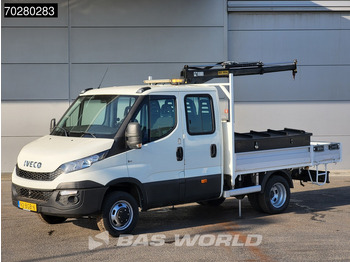 Dodávka valník Iveco Daily 50C17 3,0L Automaat 170PK HIAB 017T-2 DC Open laadbak Dubbellucht Airco Euro6 Pickup Crane Kraanwagen Kranwagen Pritsche Airco D: obrázek 2