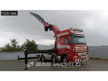 Nákladní automobil valníkový/ Plošinový, Auto s hydraulickou rukou DAF XF105.510 XF 8X4 Palfinger PK150.002 9x Extensions Winch Big-Axle Euro 5 Kran Crane: obrázek 2
