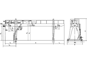 Portálový jeřáb XCMG Double Main Girder Hook Gantry Crane: obrázek 3